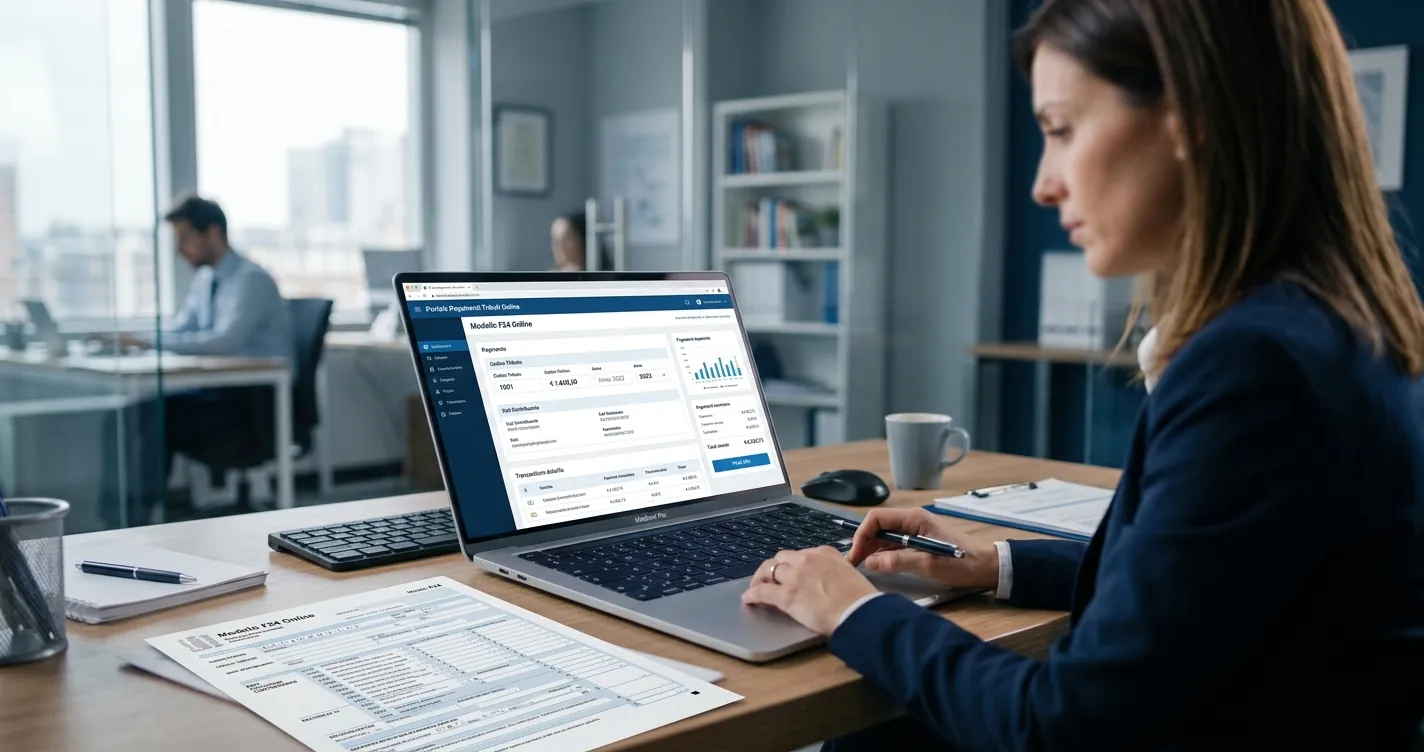 Pagamento Modello F23 online tramite home banking - guida banche italiane 2026