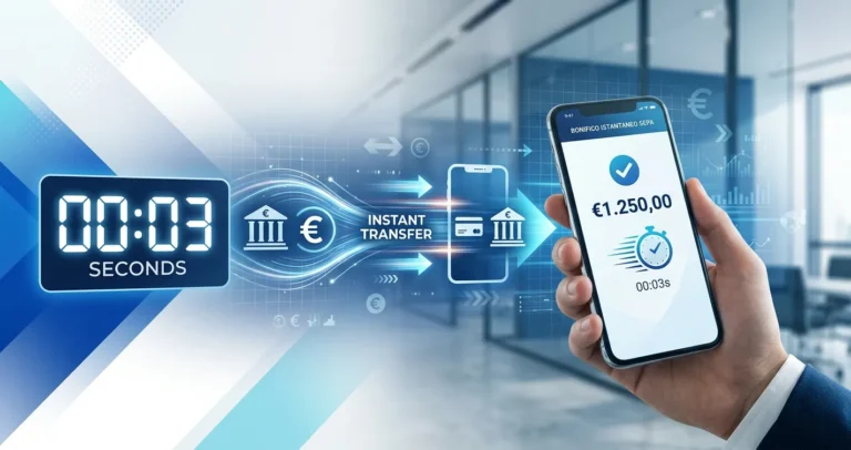 Bonifico istantaneo SEPA - Trasferimento denaro tra banche europee in pochi secondi