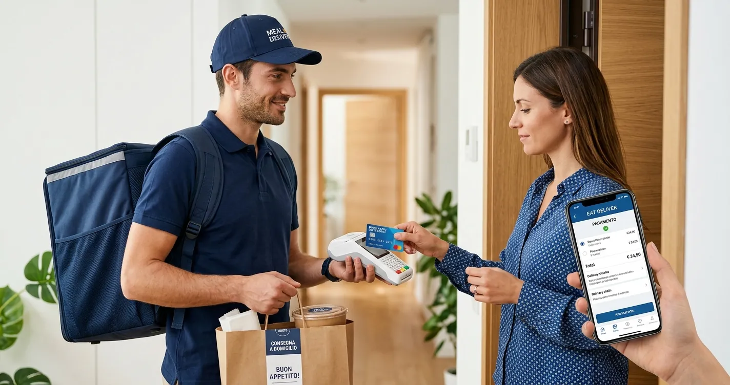 Pagare con buoni pasto su Glovo tramite carta elettronica e app di food delivery