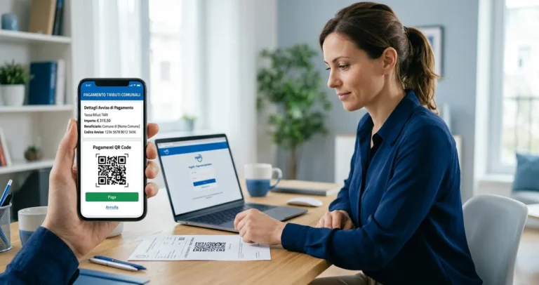 Pagare tributi comunali online con PagoPA da smartphone