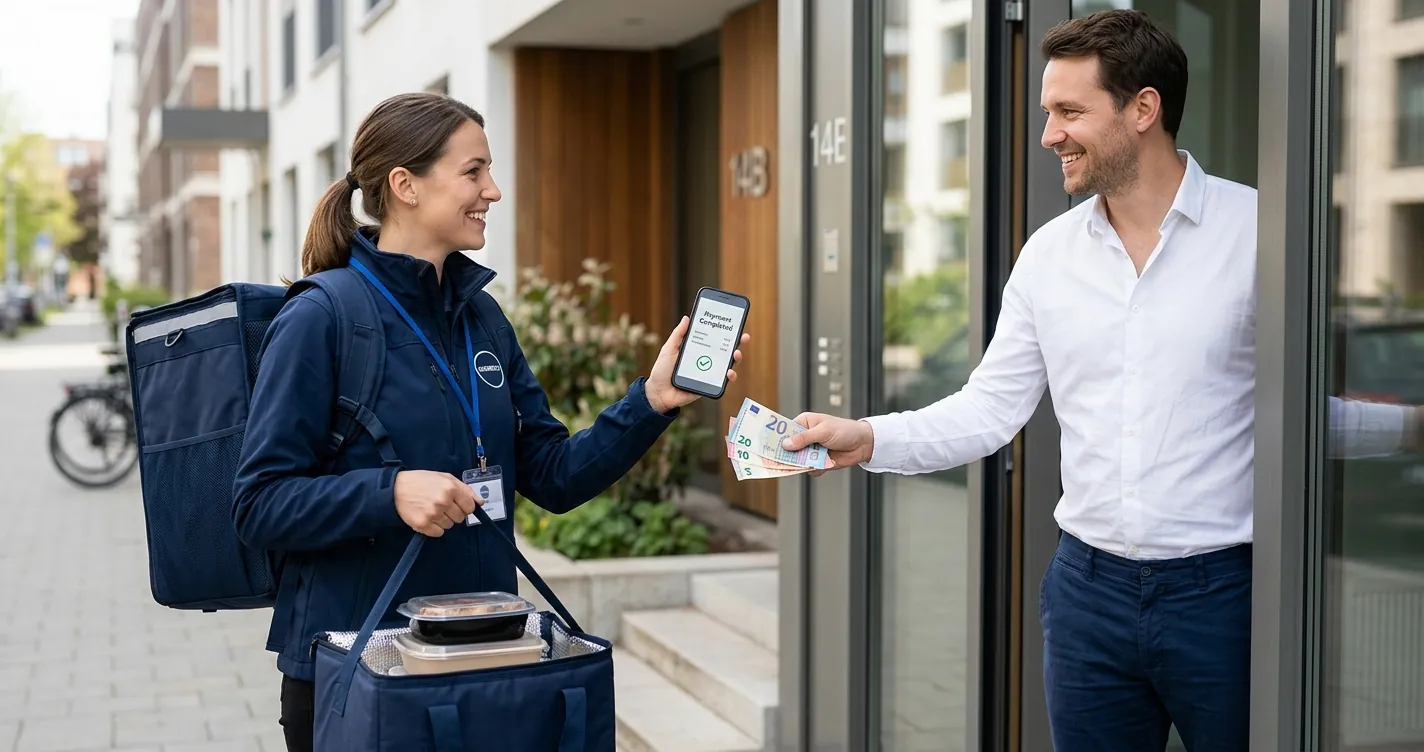Pagare in contanti su Glovo - pagamento alla consegna al corriere