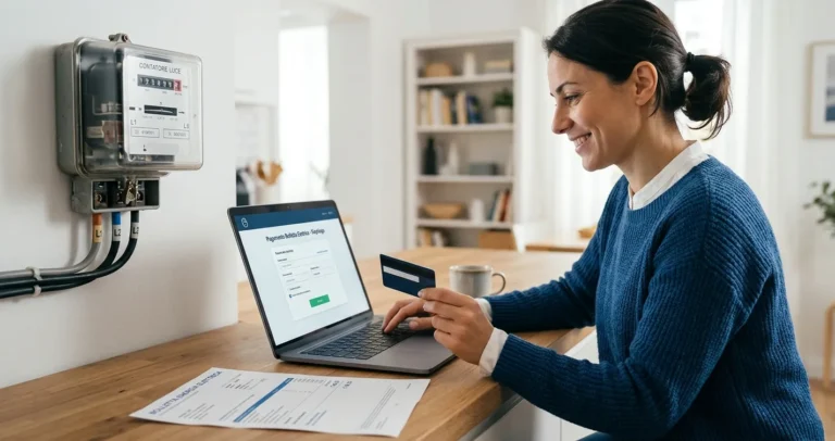 Pagare bolletta e-distribuzione - pagamento online di una fattura elettrica con IBAN e carta
