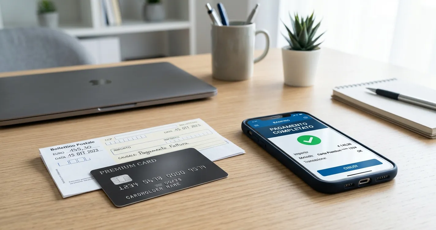 Pagare bollettini con American Express online - carta di credito e avviso di pagamento