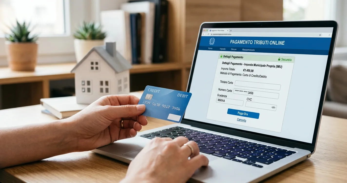 Pagare IMU con carta di credito online tramite PagoPA - guida 2026