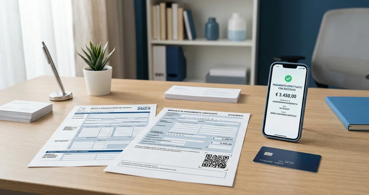 Pagare cartelle Agenzia Entrate Riscossione online con modulo pagoPA e smartphone