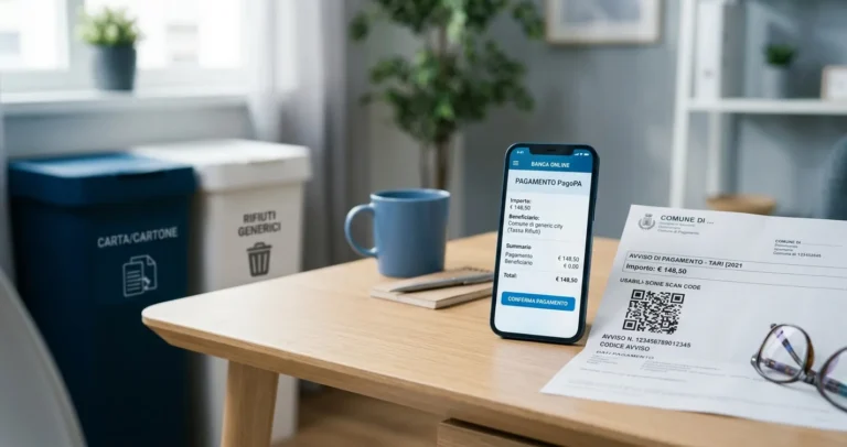 Pagare TARI con cBILL dall'app di home banking scansionando il QR code dell'avviso comunale