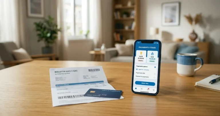 Pagare bolletta Hera online da smartphone con carta di pagamento